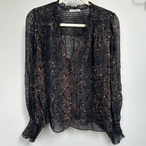 Ulla Johnson silk snake top